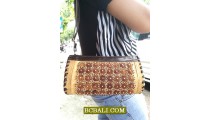 Leather Palm Tree Natural Purses Handmade